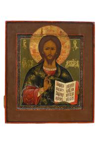 Cristo Pantocratore – Icona russa, XIX secolo